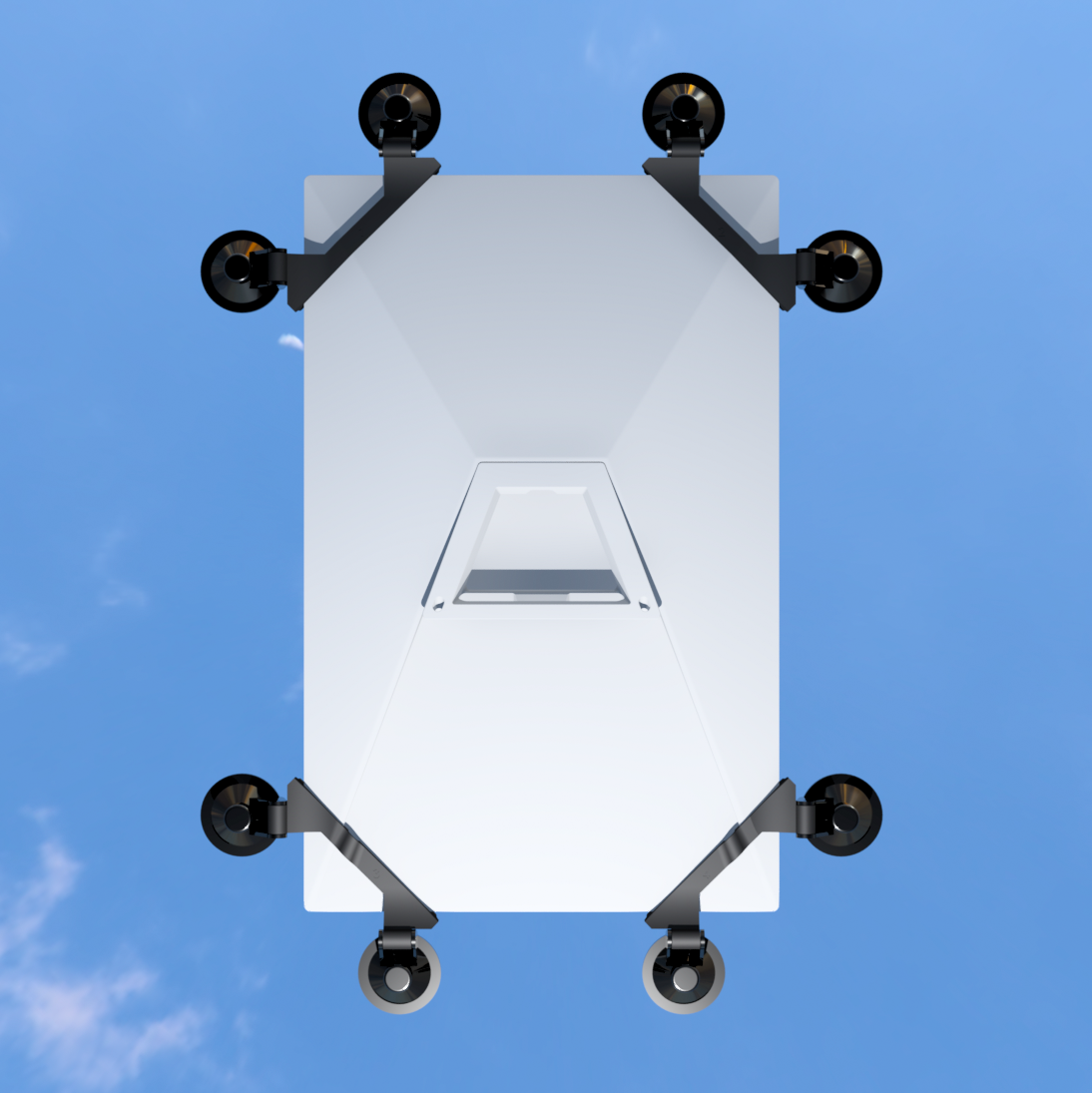 Starlink Gen 3 suction cup mount - UV Protected for Panoramic Sunroof - Moonlight Mounts LLC