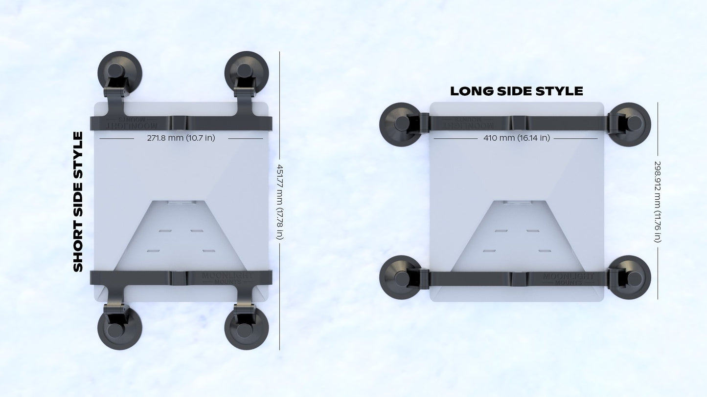 Starlink Mini Suction Cup Mount - Sunroof, Glass Window Mount (UV Protected) - Moonlight Mounts LLC