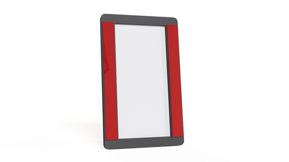 Starlink Router Mini no-drill wall mount bracket showing the red 3M VHB adhesive strips