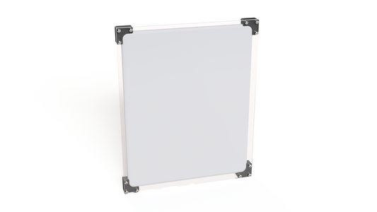Starlink V5 hail guard, front view of the clear polycarbonate impact shield over the dish face