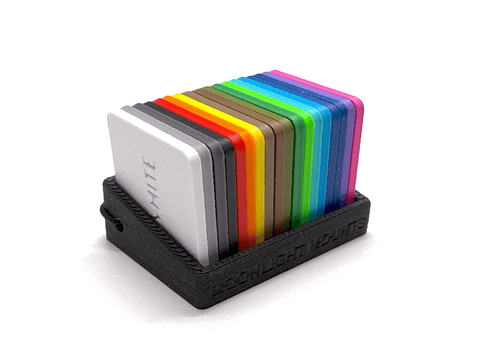 Color Sample Kit - 18 Material Swatches w/ Display Holder ($10 Order Credit)
