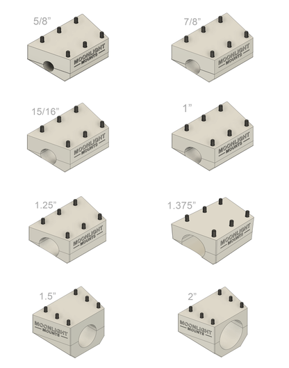 Starlink Mini Marine Rail Mount - Multi-Size Pole System (UV Protected)