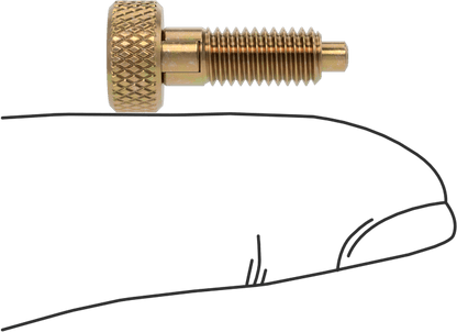 Zinc - Plated Steel Retractable Spring Plunger, Twist - To - Lock, With Knob, M5 x 0.8mm Thread, With Thread Locker - Moonlight Mounts LLC